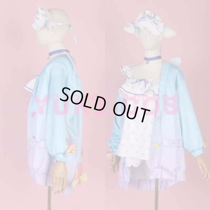 画像3: Vtuber  あまみやこころ　天宮こころ　部屋着　パジャマ　コスプレ衣装　送料無料 (3)