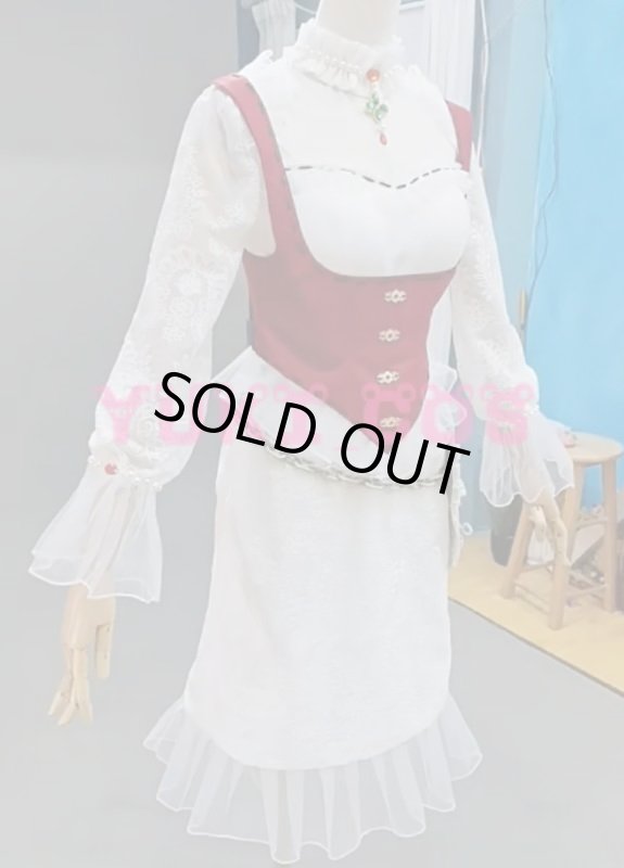 画像3: アイデンティティ 第五人格 心理学者 ライラ ホワイトデーテーマ衣装 コスプレ衣装 送料無料 (3)