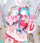 画像8: 初音ミク Birthday2021 Pretty Rabbit コスプレ衣装　送料無料 (8)