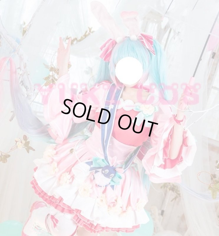 画像8: 初音ミク Birthday2021 Pretty Rabbit コスプレ衣装　送料無料 (8)