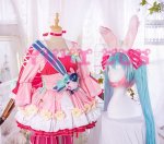 画像4: 初音ミク Birthday2021 Pretty Rabbit コスプレ衣装　送料無料 (4)