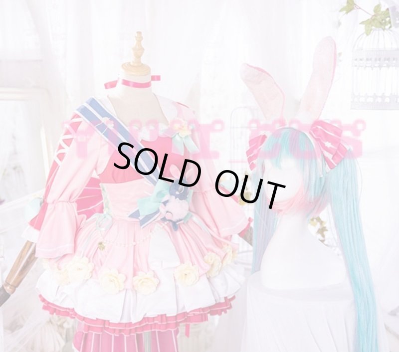 画像4: 初音ミク Birthday2021 Pretty Rabbit コスプレ衣装　送料無料 (4)