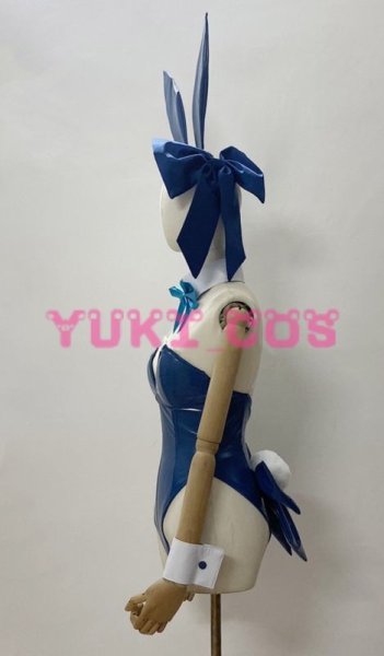 バニーガール コスプレ 衣装 ブルー フリル ブルーアーカイブ ブルアカ 飛鳥馬トキ トキ バニーガール コスプレ衣装