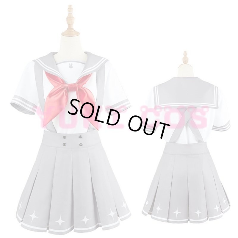 画像4: Vtuber にじさんじ 夜見れな よるみれな 制服 コスプレ衣装 送料無料 (4)