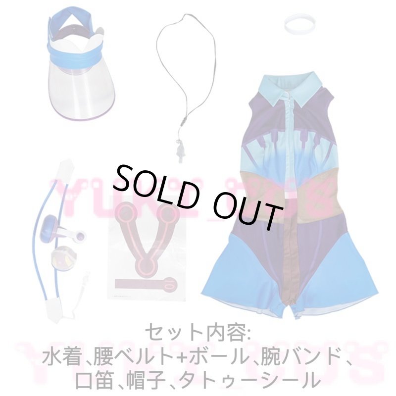 画像2: 初音ミク ポケモン コラボ 初音ミク 水着 コスプレ衣装 送料無料 (2)