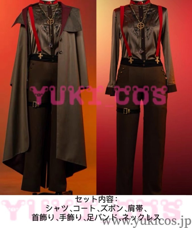 画像2: バーチャルYouTuber Vtuber にじさんじ ChroNoiR LOVE&KISS 葛葉 コスプレ衣装 送料無料 (2)