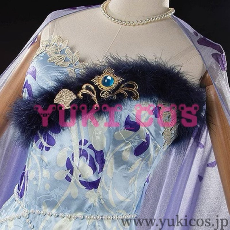 画像6: ウマ娘 プリティーダービー 紺碧の戴冠式 ヴィルシーナ コスプレ衣装 送料無料 (6)