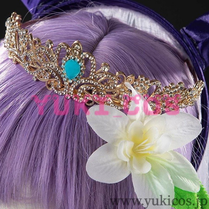 画像10: ウマ娘 プリティーダービー 紺碧の戴冠式 ヴィルシーナ コスプレ衣装 送料無料 (10)