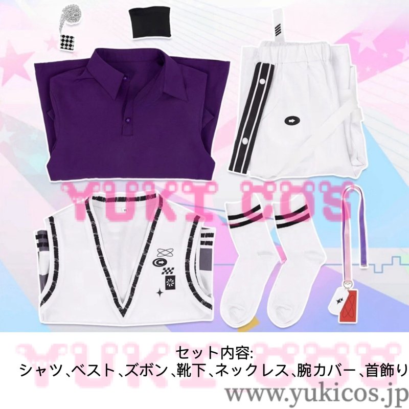 画像2: バーチャルYouTuber Vtuberにじさんじ ROF-MAO 2nd Anniversary ふわみなと Overflow 不破湊 コスプレ衣装 送料無料 (2)