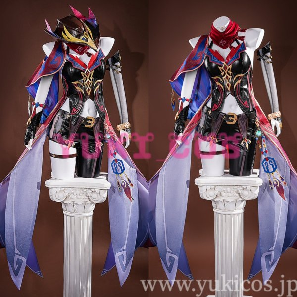 原神 げんしん Genshin 花翼の集 Chasca チャスカ コスプレ衣装 送料無料
