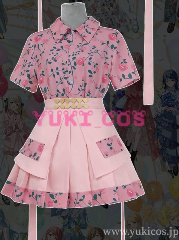 画像4: プロジェクトセカイ プロセカ 4th Anniversary  感謝祭 小豆沢こはね コスプレ衣装 送料無料 (4)