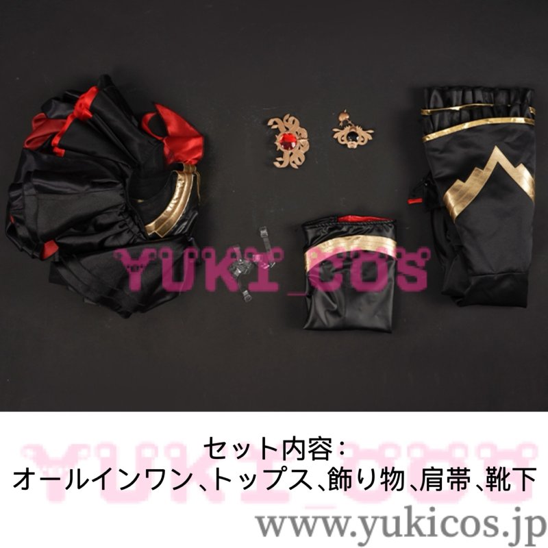 画像2: バーチャルYouTuber  Vtuber  ホロライブ 魔法少女ホロウィッチ 魔法少女マリン 宝鐘マリン 高級版 コスプレ衣装 送料無料 (2)