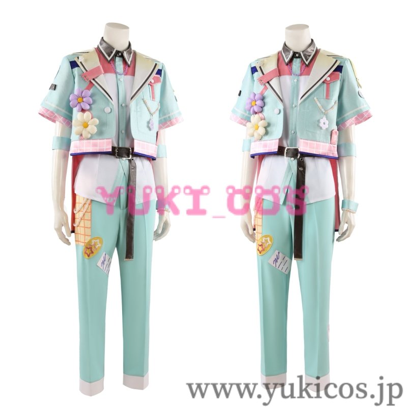 画像3: あんさんぶるスターズ! あんスタ クロススカウト・ハッピーチャーム/Sunny Side ハッピーパレード 明星スバル ハッピームード 春川宙 ハッピーキャスト 漣ジュン コスプレ衣装 送料無料 (3)