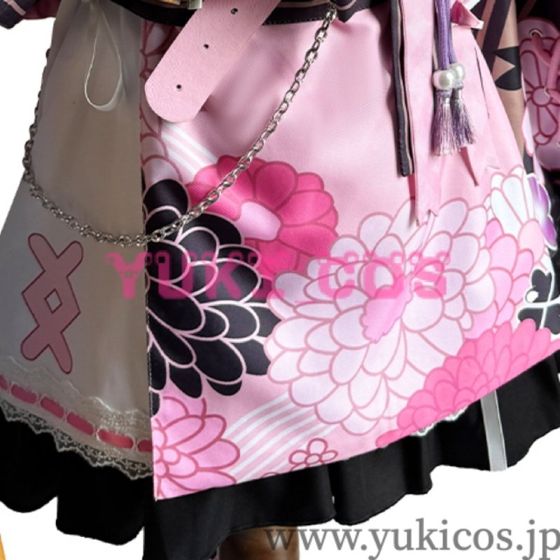 画像19: バーチャルYouTuber Vtuber  ホロライブ Mococo Abyssgard モココ・アビスガード Fuwawa Abyssgard フワワ・アビスガード FUWAWA MOCOCO 正月和服 コスプレ衣装 送料無料 (19)