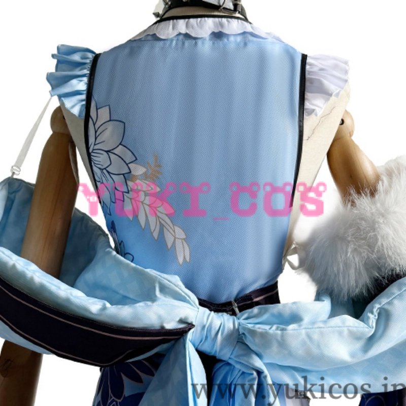 画像11: バーチャルYouTuber Vtuber  ホロライブ Mococo Abyssgard モココ・アビスガード Fuwawa Abyssgard フワワ・アビスガード FUWAWA MOCOCO 正月和服 コスプレ衣装 送料無料 (11)