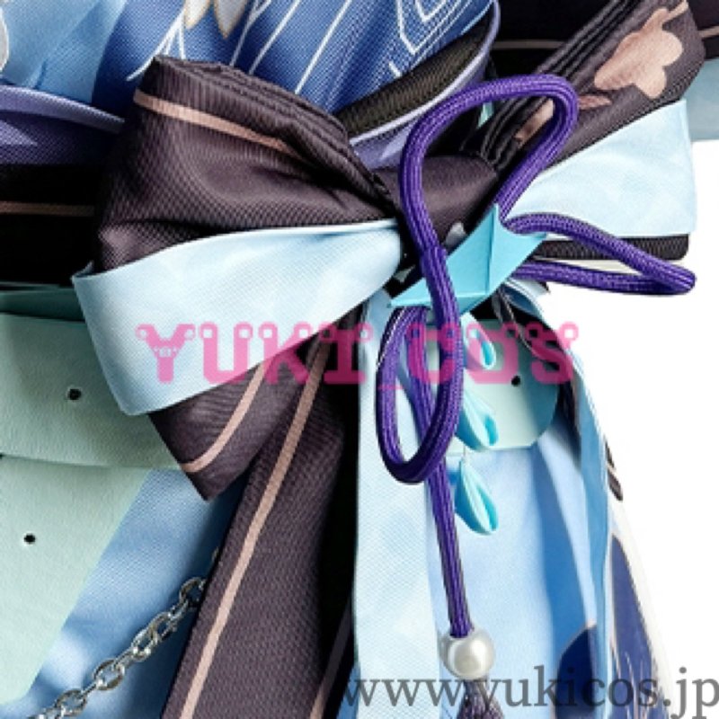 画像9: バーチャルYouTuber Vtuber  ホロライブ Mococo Abyssgard モココ・アビスガード Fuwawa Abyssgard フワワ・アビスガード FUWAWA MOCOCO 正月和服 コスプレ衣装 送料無料 (9)