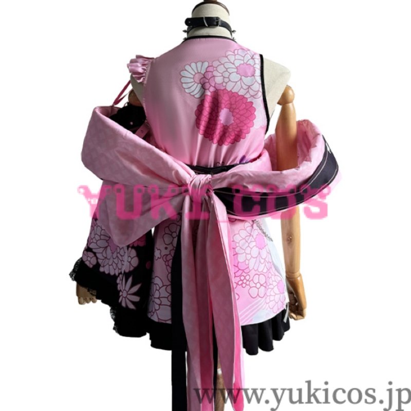 画像15: バーチャルYouTuber Vtuber  ホロライブ Mococo Abyssgard モココ・アビスガード Fuwawa Abyssgard フワワ・アビスガード FUWAWA MOCOCO 正月和服 コスプレ衣装 送料無料 (15)