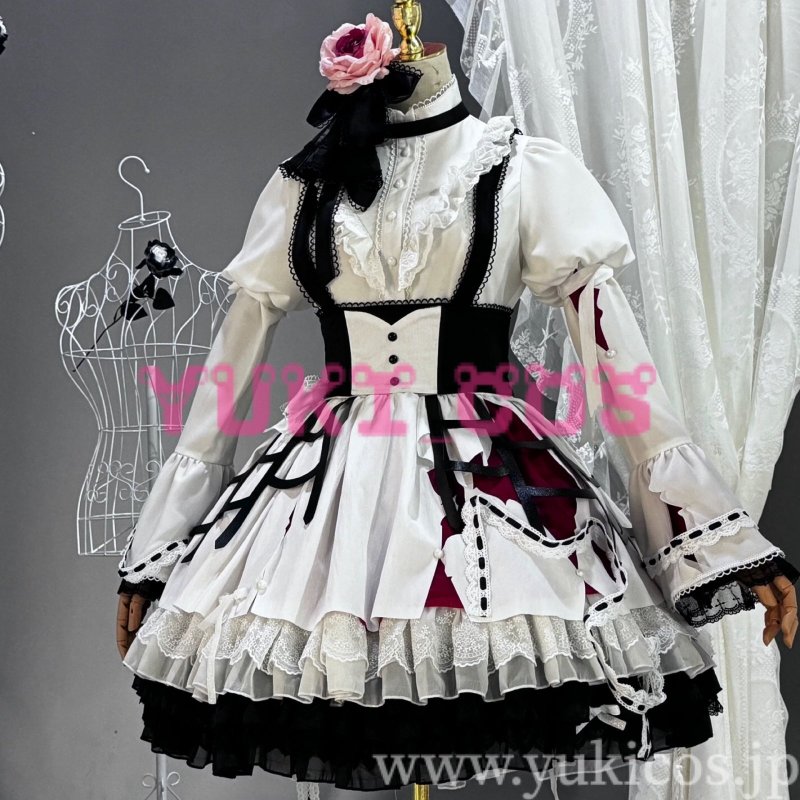 画像4: プロジェクトセカイ プロセカ 朽ちゆく花はやがてガチャ 失われてしまったもの 暁山瑞希 苦痛の綻花 化けの花 コスプレ衣装 送料無料 (4)