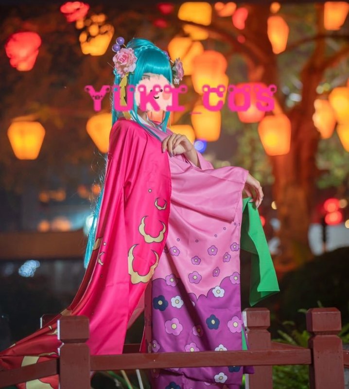 画像9: ONE PIECE ワノ国 光月日和 小紫 コスプレ衣装 送料無料 (9)