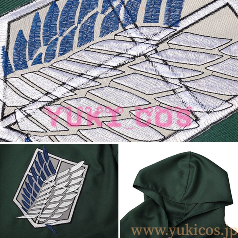 画像3: 進撃の巨人 調査兵団 コスプレ マント 送料無料 (3)