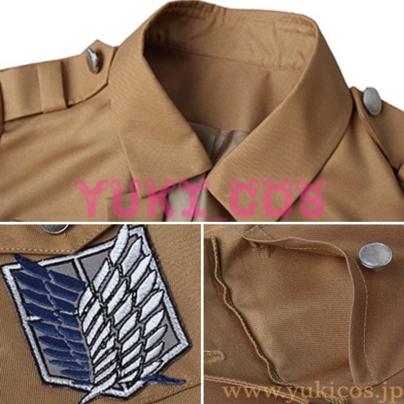 画像2: 進撃の巨人 調査兵団 コスプレ ジャケット 送料無料 (2)