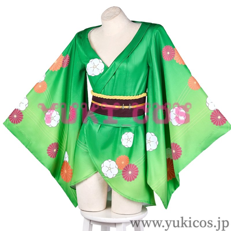 画像4: 魔法少女にあこがれて まほあこ 阿良河 キウィ お正月 和服 コスプレ衣装 送料無料 (4)