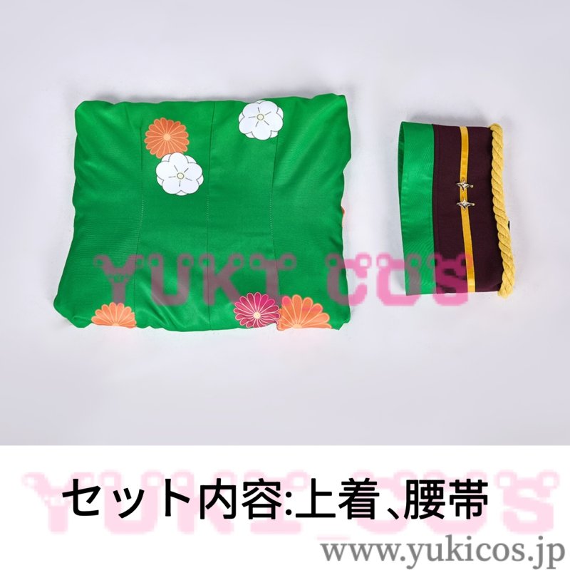 画像2: 魔法少女にあこがれて まほあこ 阿良河 キウィ お正月 和服 コスプレ衣装 送料無料 (2)