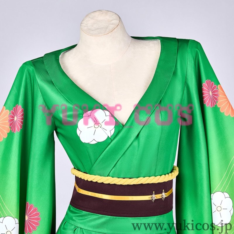 画像5: 魔法少女にあこがれて まほあこ 阿良河 キウィ お正月 和服 コスプレ衣装 送料無料 (5)