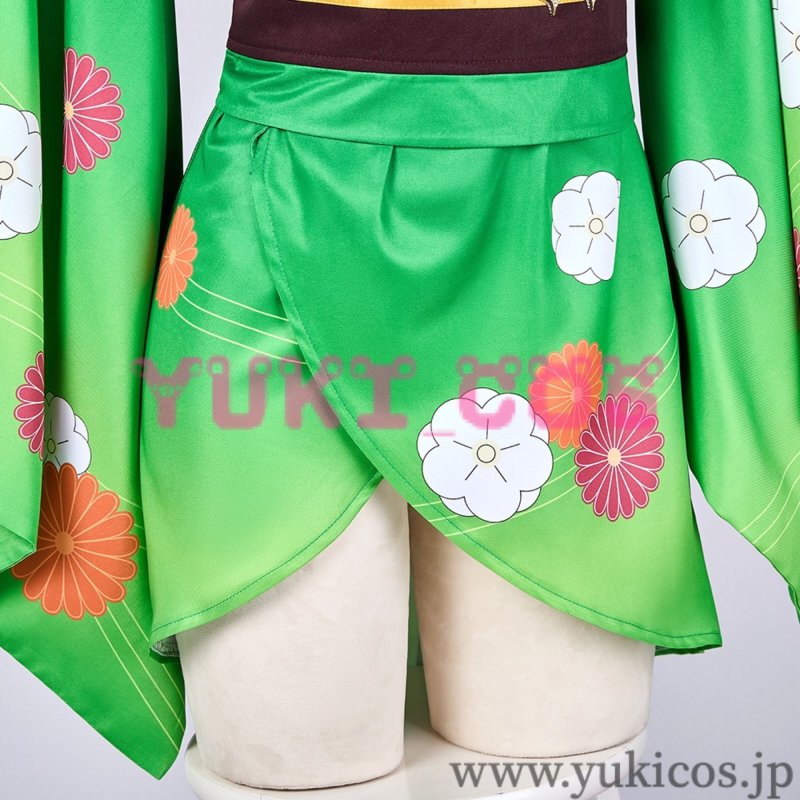 画像8: 魔法少女にあこがれて まほあこ 阿良河 キウィ お正月 和服 コスプレ衣装 送料無料 (8)