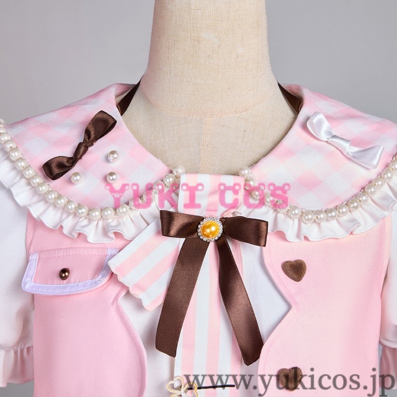 画像5: プロジェクトセカイ プロセカ MORE MORE JUMP! MMJ 4th Anniversary プレミアムプレゼントガチャ Sweet & Rose 花里みのり コスプレ衣装 送料無料 (5)