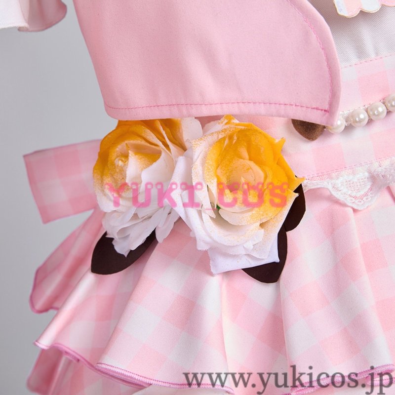 画像8: プロジェクトセカイ プロセカ MORE MORE JUMP! MMJ 4th Anniversary プレミアムプレゼントガチャ Sweet & Rose 花里みのり コスプレ衣装 送料無料 (8)