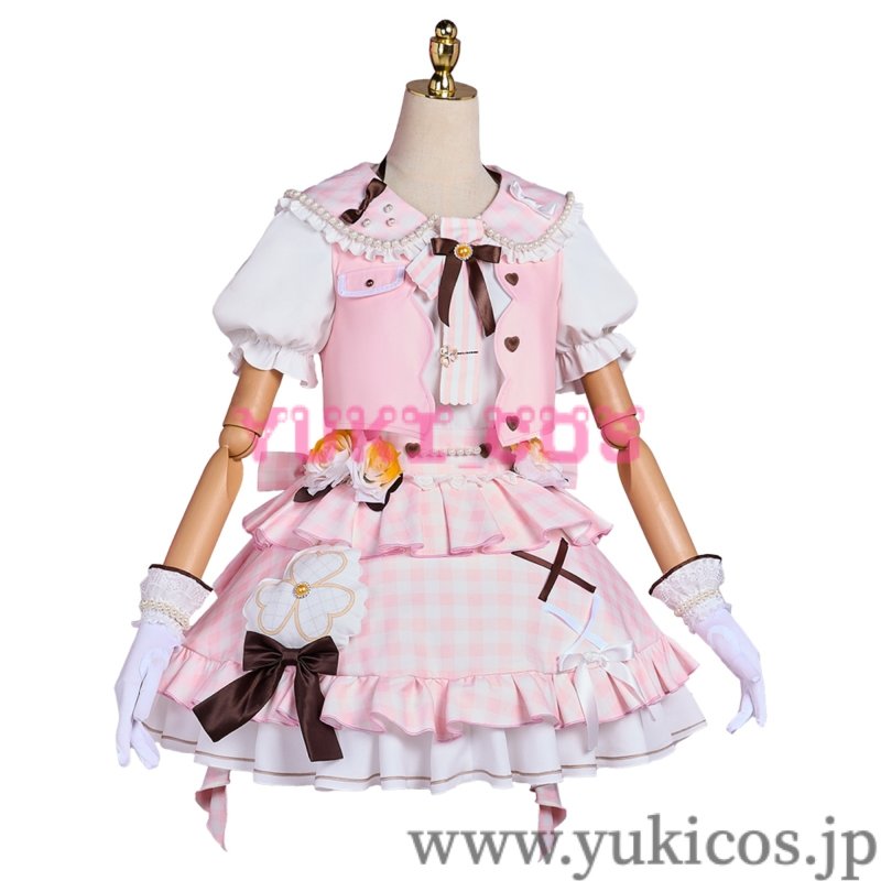 画像4: プロジェクトセカイ プロセカ MORE MORE JUMP! MMJ 4th Anniversary プレミアムプレゼントガチャ Sweet & Rose 花里みのり コスプレ衣装 送料無料 (4)