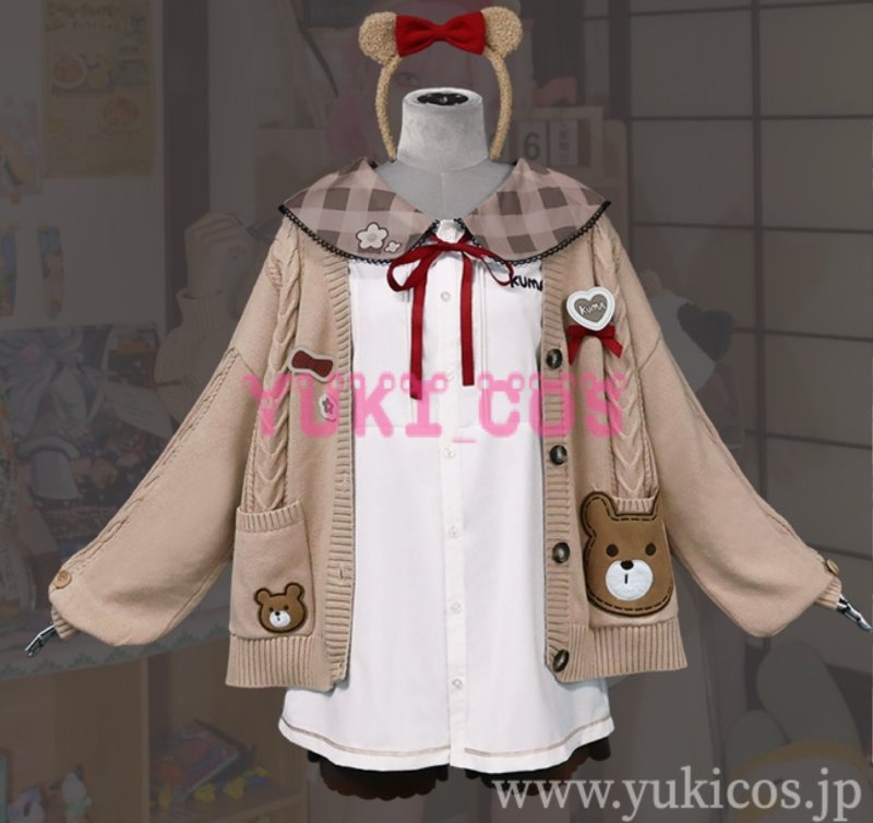 画像1: プロジェクトセカイ　プロセカ　カフェモカ・ベア　ルームウェア　女性用衣装　コスプレ衣装　送料無料 (1)