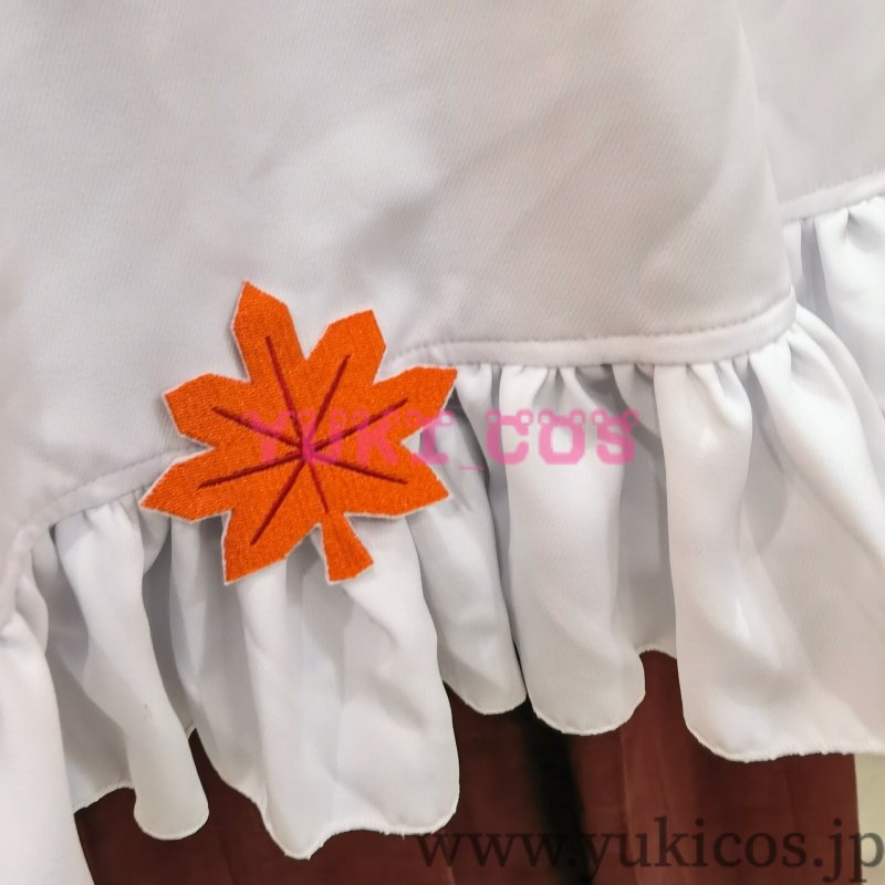 画像7: プロジェクトセカイ プロセカ 落葉舞うティールームでガチャ 夕景、秋風に吹かれて 日野森志歩 ライブ衣装 ゆかし紅葉の衣 コスプレ衣装 送料無料 (7)