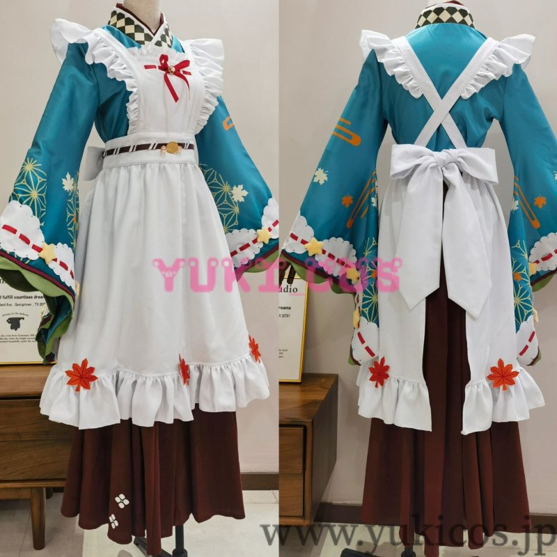 画像3: プロジェクトセカイ プロセカ 落葉舞うティールームでガチャ 夕景、秋風に吹かれて 日野森志歩 ライブ衣装 ゆかし紅葉の衣 コスプレ衣装 送料無料 (3)