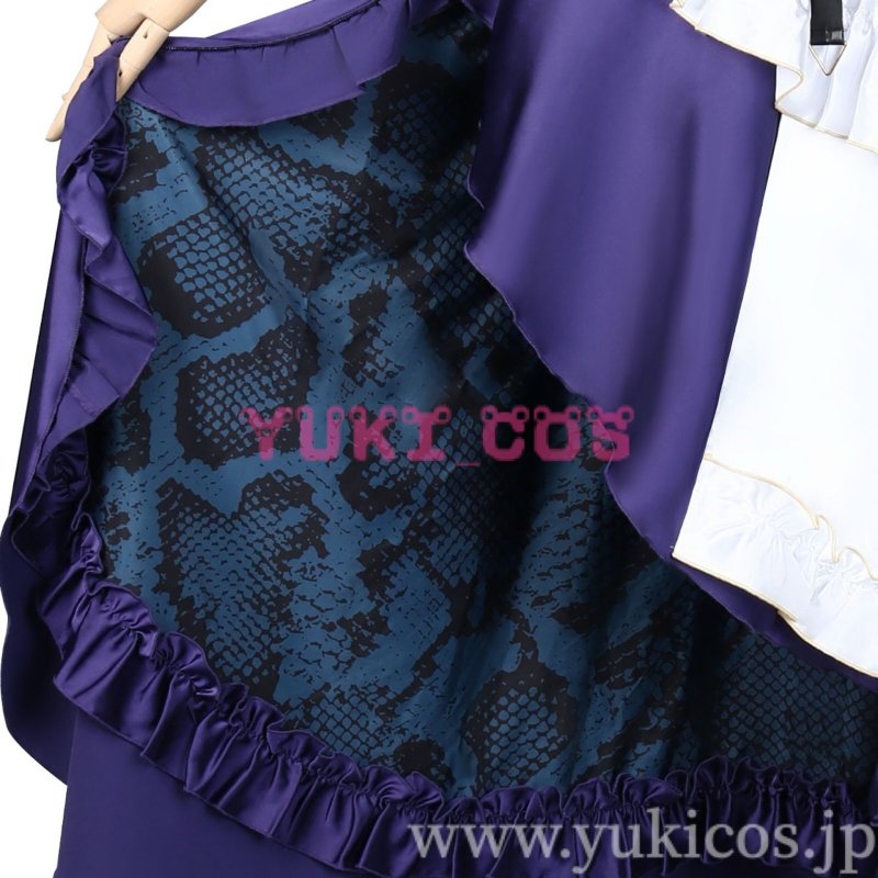 画像12: Vtuber にじさんじEN Meloco Kyoran 狂蘭メロコ ポニーテール猫耳メイド コスプレ衣装 送料無料 (12)