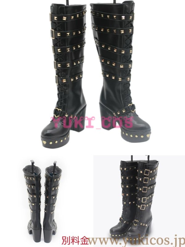 画像16: Vtuber にじさんじEN Meloco Kyoran 狂蘭メロコ ポニーテール猫耳メイド コスプレ衣装 送料無料 (16)