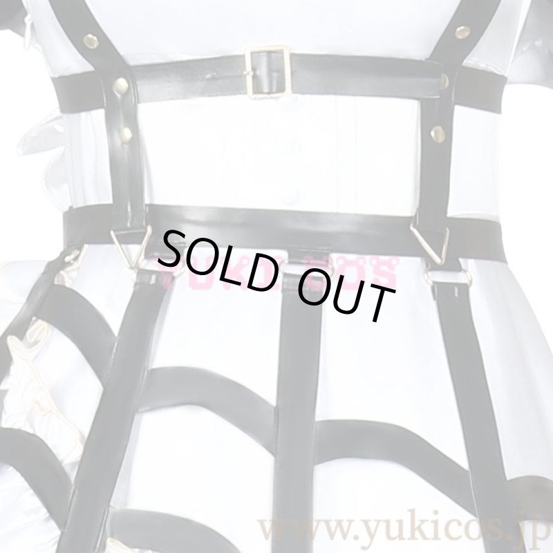 画像8: Vtuber　にじさんじEN　Meloco Kyoran　狂蘭メロコ　ポニーテール猫耳メイド　コスプレ衣装　送料無料 (8)