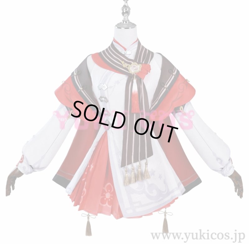 画像1: 原神　げんしん　胡桃　残雪に咲く紅　コスプレ衣装　送料無料 (1)