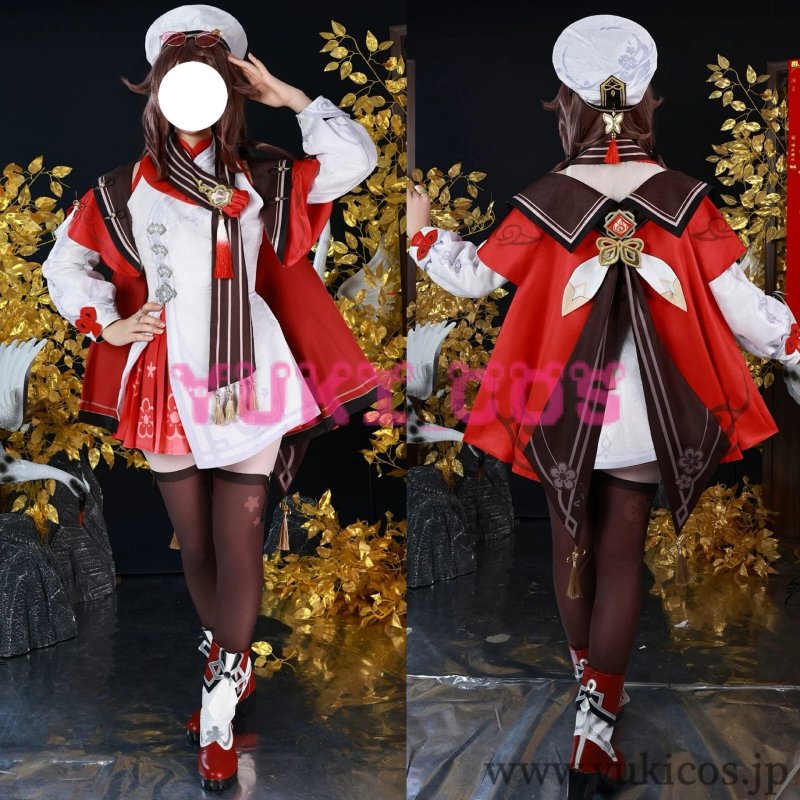 画像8: 原神 げんしん 胡桃 残雪に咲く紅 コスプレ衣装 送料無料 (8)