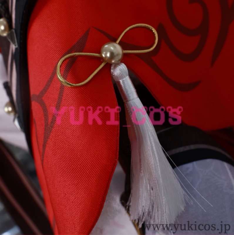 画像3: 原神 げんしん 胡桃 残雪に咲く紅 コスプレ衣装 送料無料 (3)