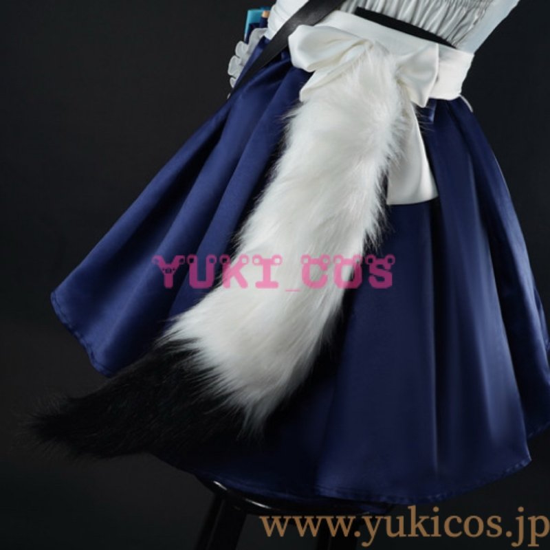 画像6: バーチャルYouTuber  Vtuber ホロライブ 白上フブキ レトロ風喫茶衣装 コスプレ衣装 送料無料 (6)