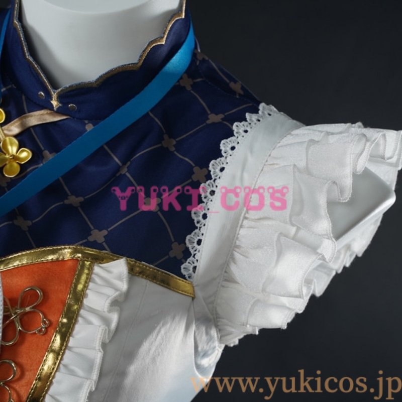 画像4: バーチャルYouTuber  Vtuber ホロライブ 白上フブキ レトロ風喫茶衣装 コスプレ衣装 送料無料 (4)