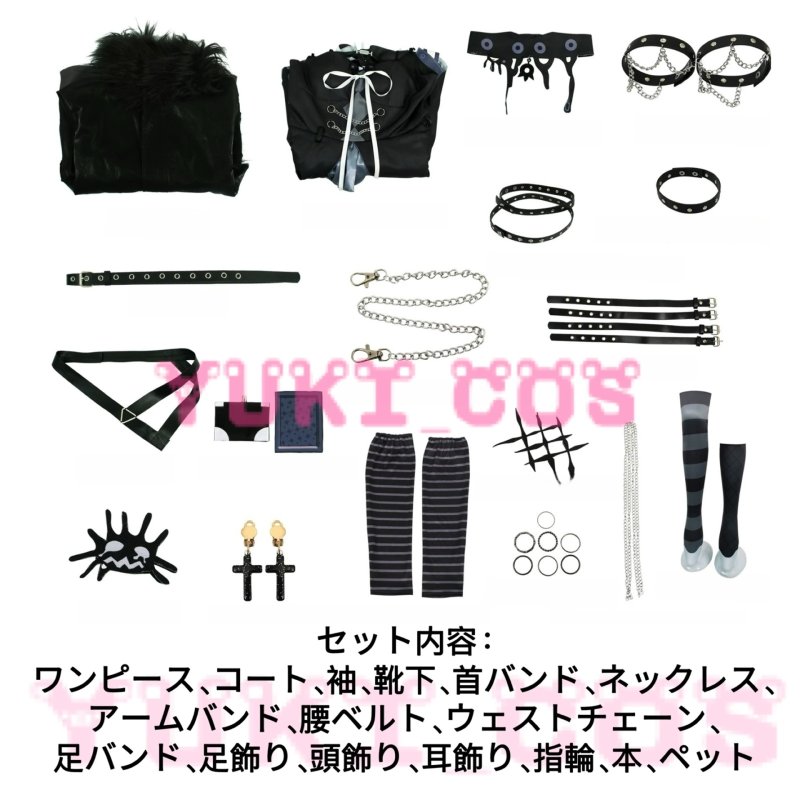 画像2: バーチャルYouTuber  Vtuber ホロライブEN シオリ・ノヴェラ Shiori Novella 初期 コスプレ衣装 送料無料 (2)