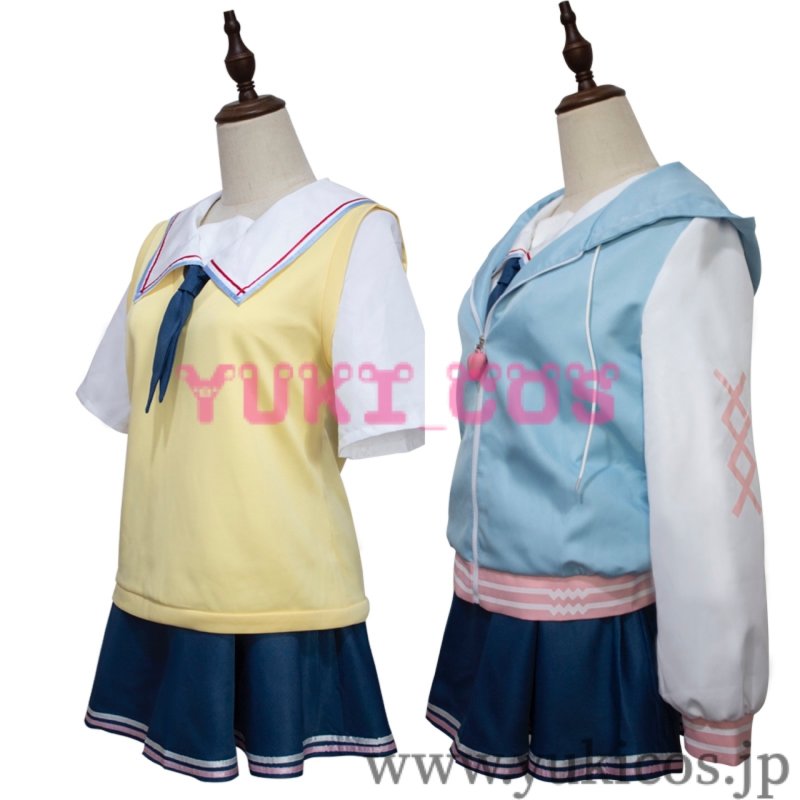 画像4: バーチャルYouTuber Vtuber ホロライブ  Gawr Gura がうるぐら 制服衣装 コスプレ衣装 送料無料 (4)