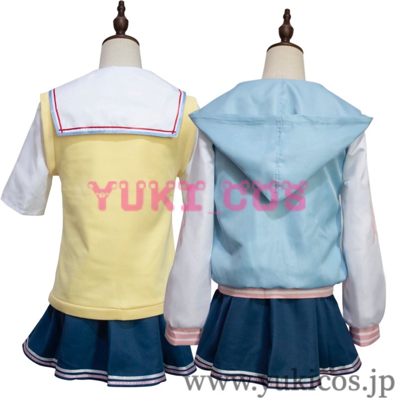 画像3: バーチャルYouTuber Vtuber ホロライブ  Gawr Gura がうるぐら 制服衣装 コスプレ衣装 送料無料 (3)