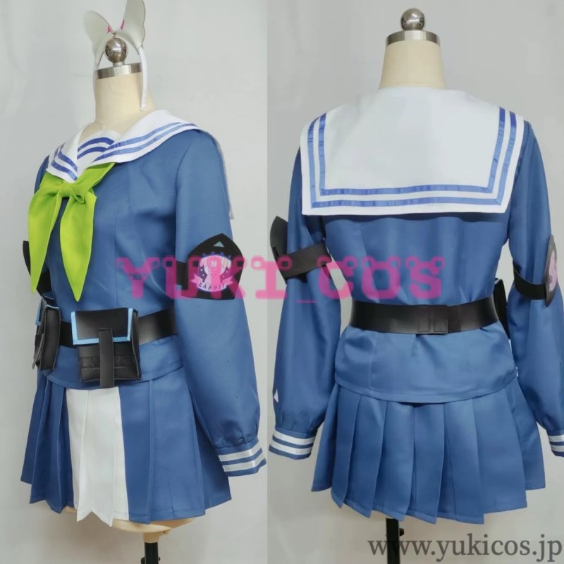 画像4: ブルーアーカイブ ブルアカ 月雪ミヤコ 霞沢ミユ セーラー服 コスプレ衣装 送料無料 (4)