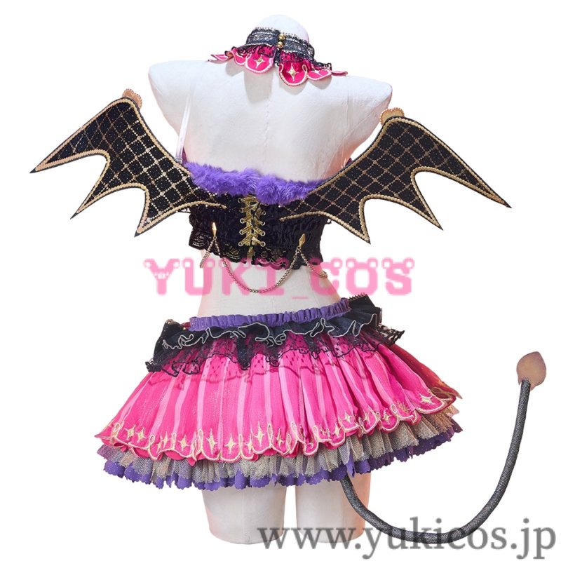 画像3: ラブライブ! スクールアイドルフェスティバル Aqours 小悪魔 津島善子 コスプレ衣装 送料無料 (3)