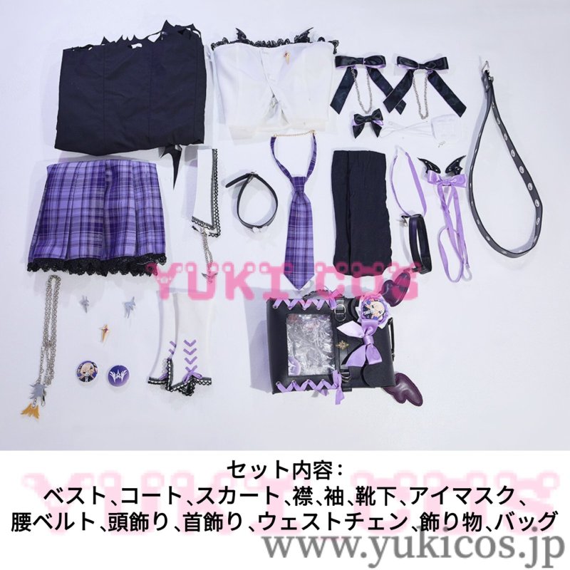 画像2: 原神 げんしん Cafe in Seoul Fischl  フィッシュル コスプレ衣装 送料無料 (2)