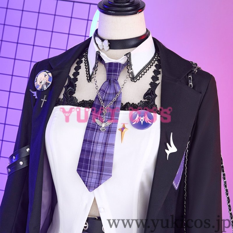 画像5: 原神 げんしん Cafe in Seoul Fischl  フィッシュル コスプレ衣装 送料無料 (5)